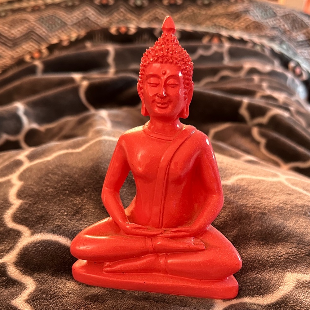 Hot Pink Buddha Figurine